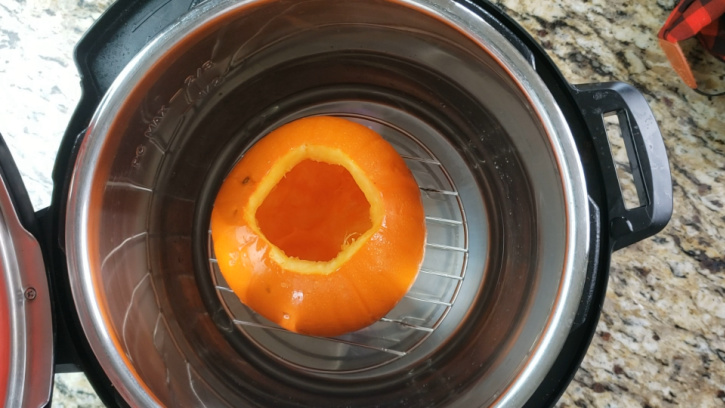 Instant Pot Pumpkin Puree process