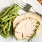Slow Cooker Turkey Breast with green beans.