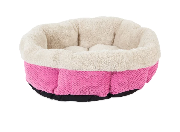 SnooZZy Mod Chic Shearling Round Bed