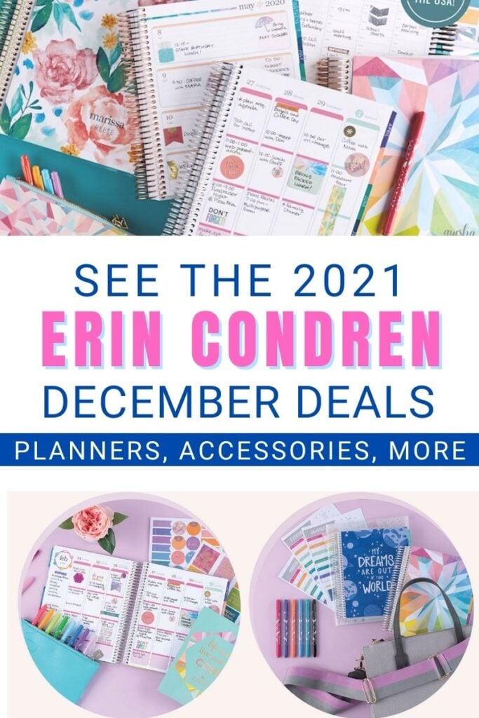 ERIN CONDREN December Deals for 2021