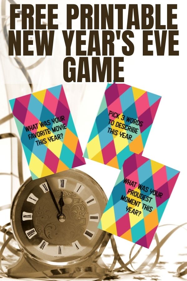 FREE PRINTABLE NEW YEAR'S EVE GAME