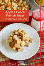 Apple Challah French Toast Casserole Recipe - Thrifty Jinxy