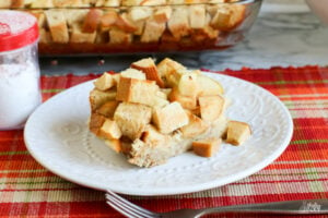 Apple Challah French Toast Casserole Recipe - Thrifty Jinxy