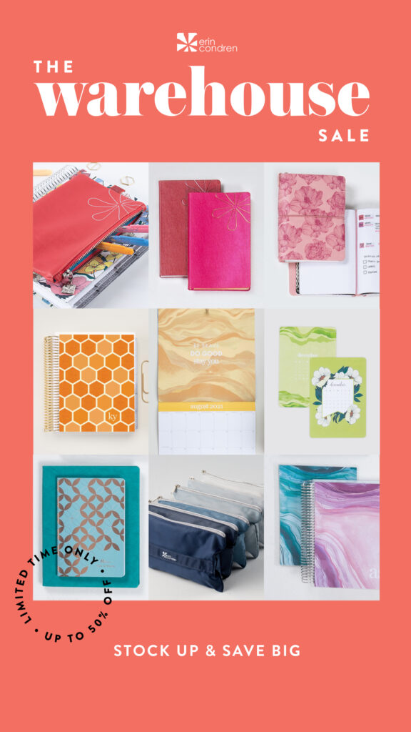 Warehouse Sale is ON! Up to 60% off 200+ items! - Erin Condren Design