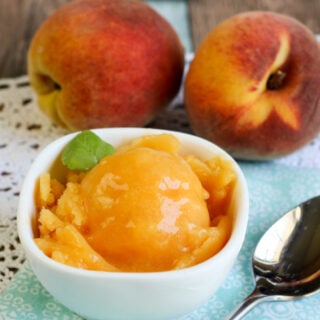 Peach Sorbet Recipe