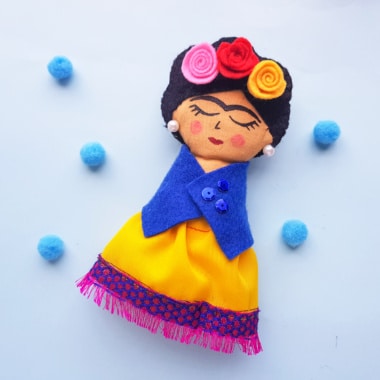Frida Kahlo Rag Doll Craft