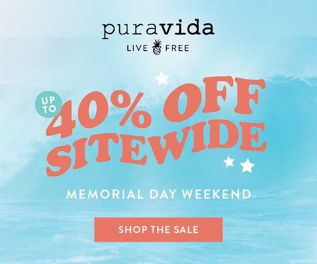 Pura Vida Memorial Day Sale