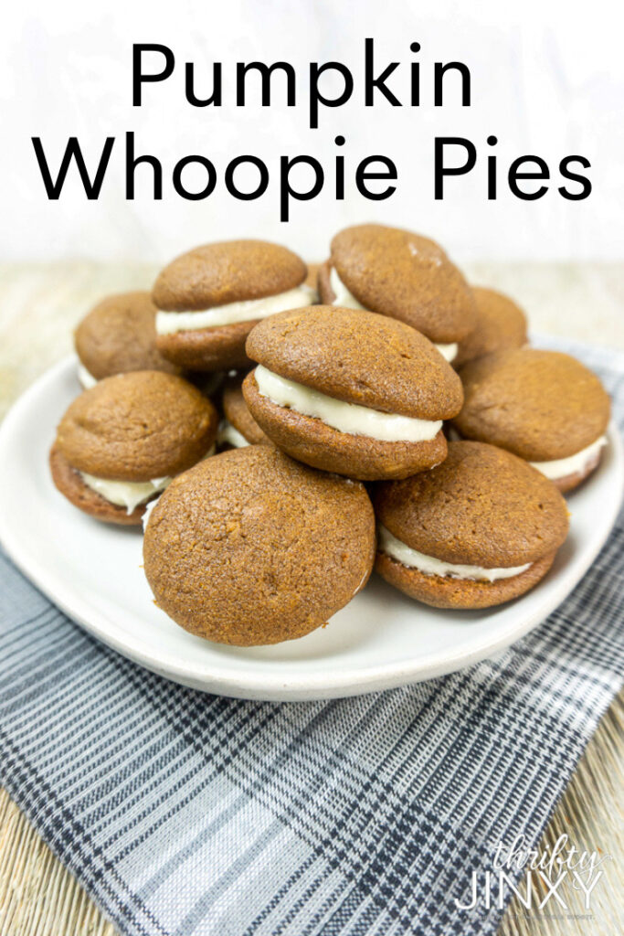 Pumpkin Whoopie Pies - Thrifty Jinxy