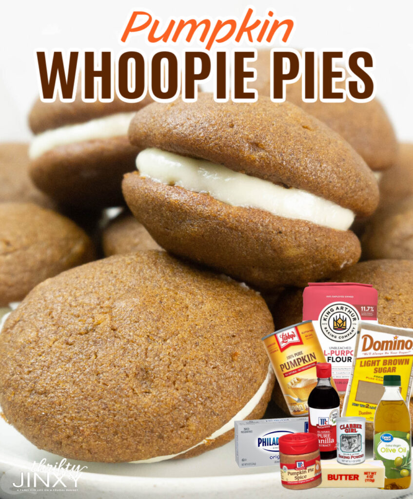Pumpkin Whoopie Pies with Ingredients