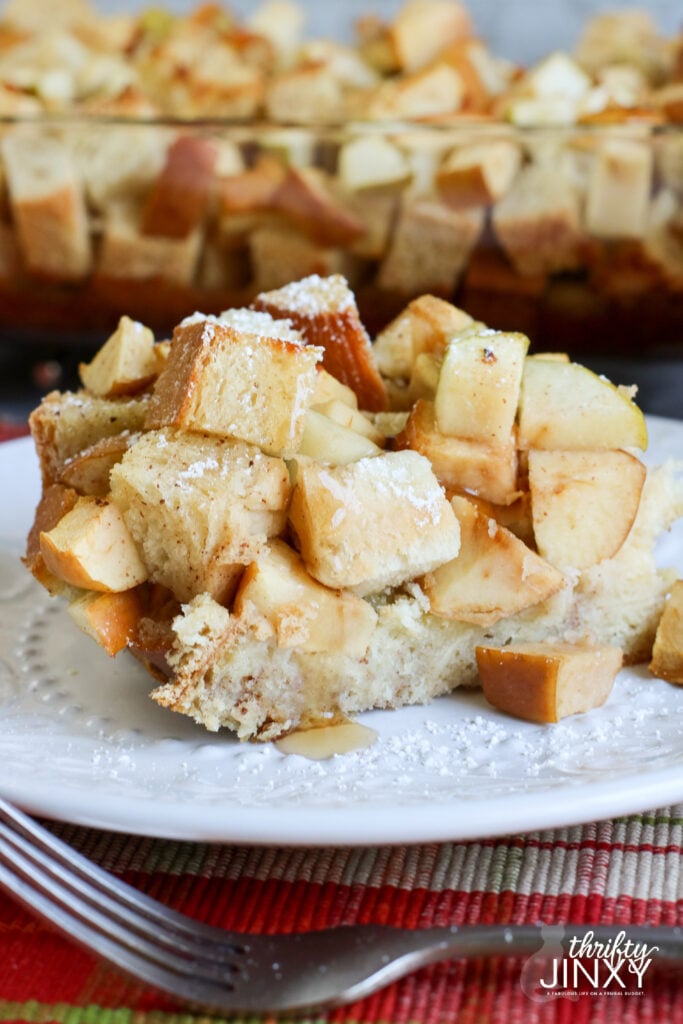 Apple Challah French Toast Casserole