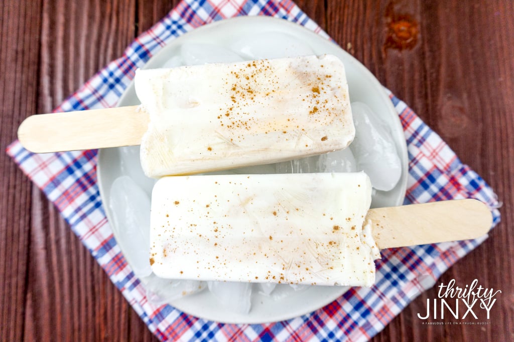 Apple Pie Popsicles on Plate