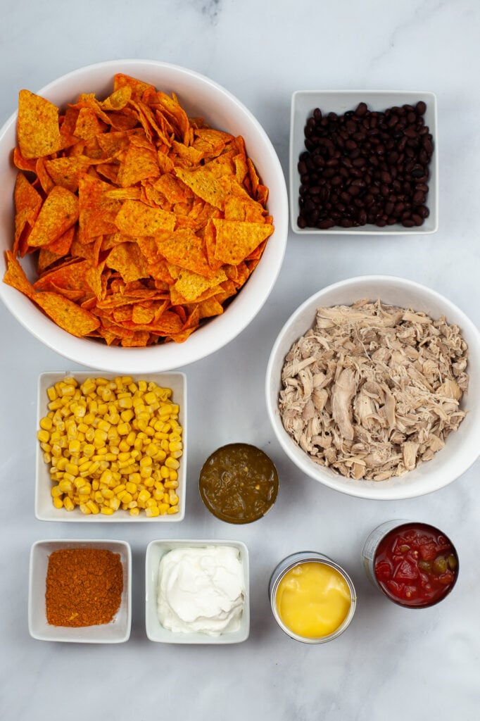 ingredients needed to make Dorito casserole