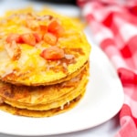 Air Fryer Taco Bell Mexican Pizza on plate