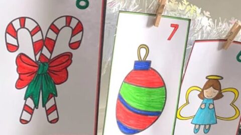 Image for Advent Calendar Coloring Pages (Christmas Countdown Coloring Pages)