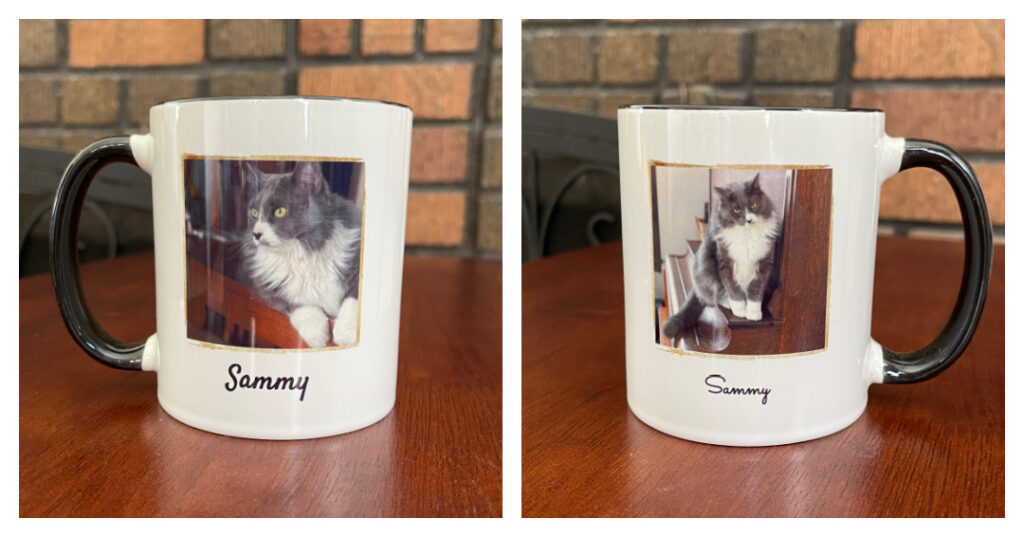 Custom Cat Photo Mug