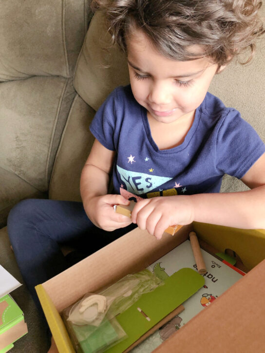 KiwiCo Kids Subscription Crate - Opening Box