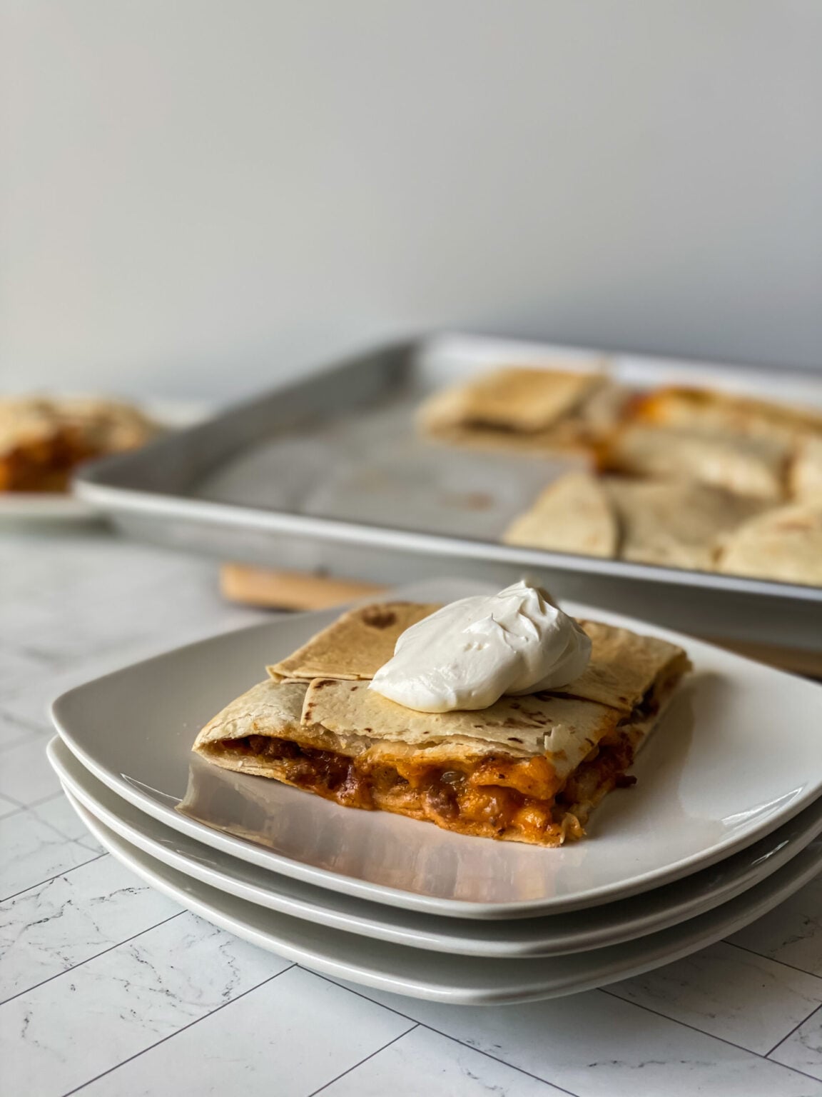 Easy Sheet Pan Quesadillas Recipe Delicious Family Dinner! Thrifty