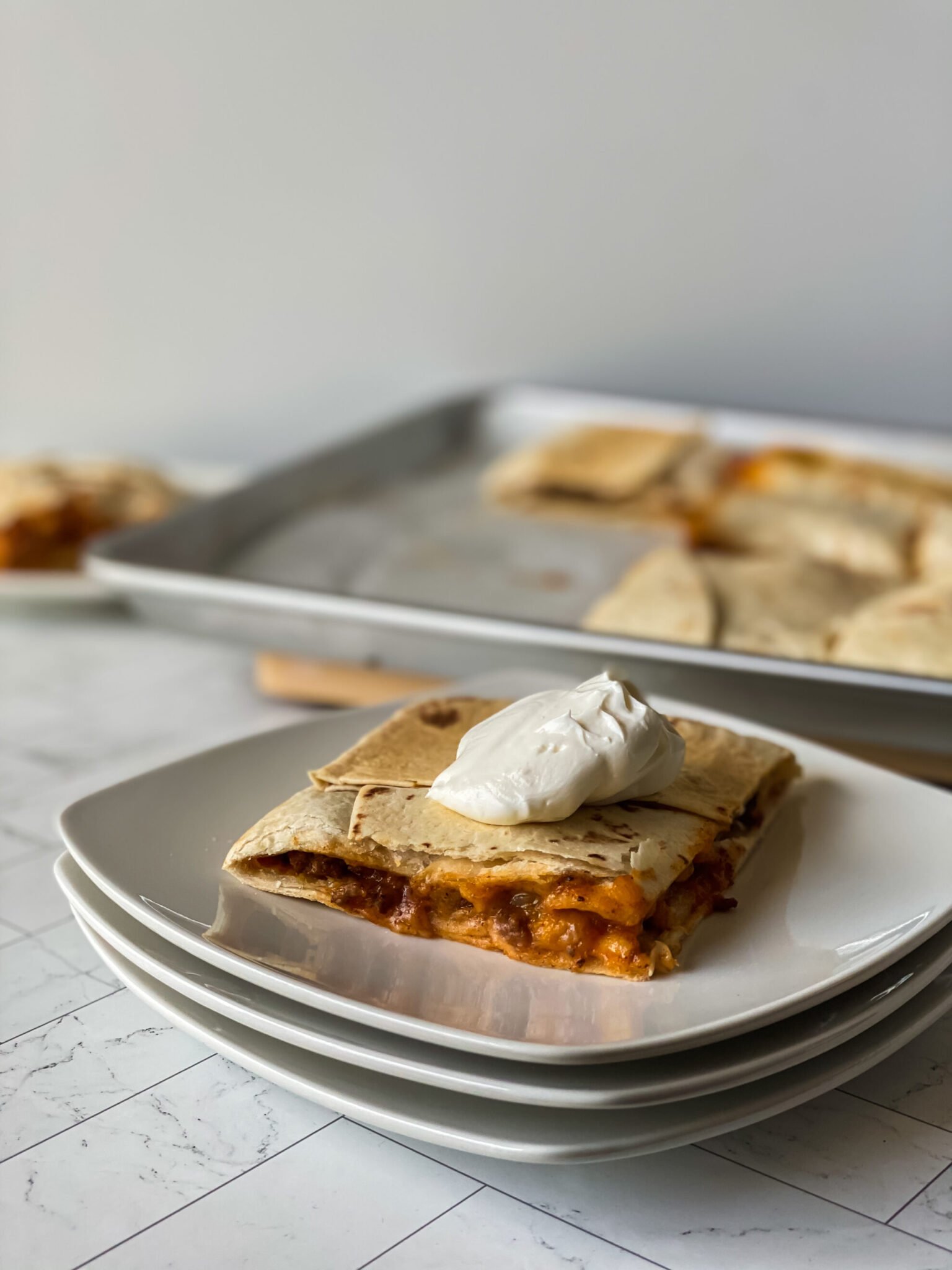 Easy Sheet Pan Quesadillas Recipe Delicious Family Dinner! Thrifty