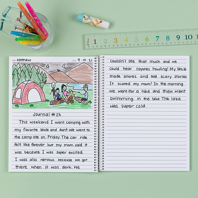 Erin Condren Kids Handwriting and Story Journal Pages
