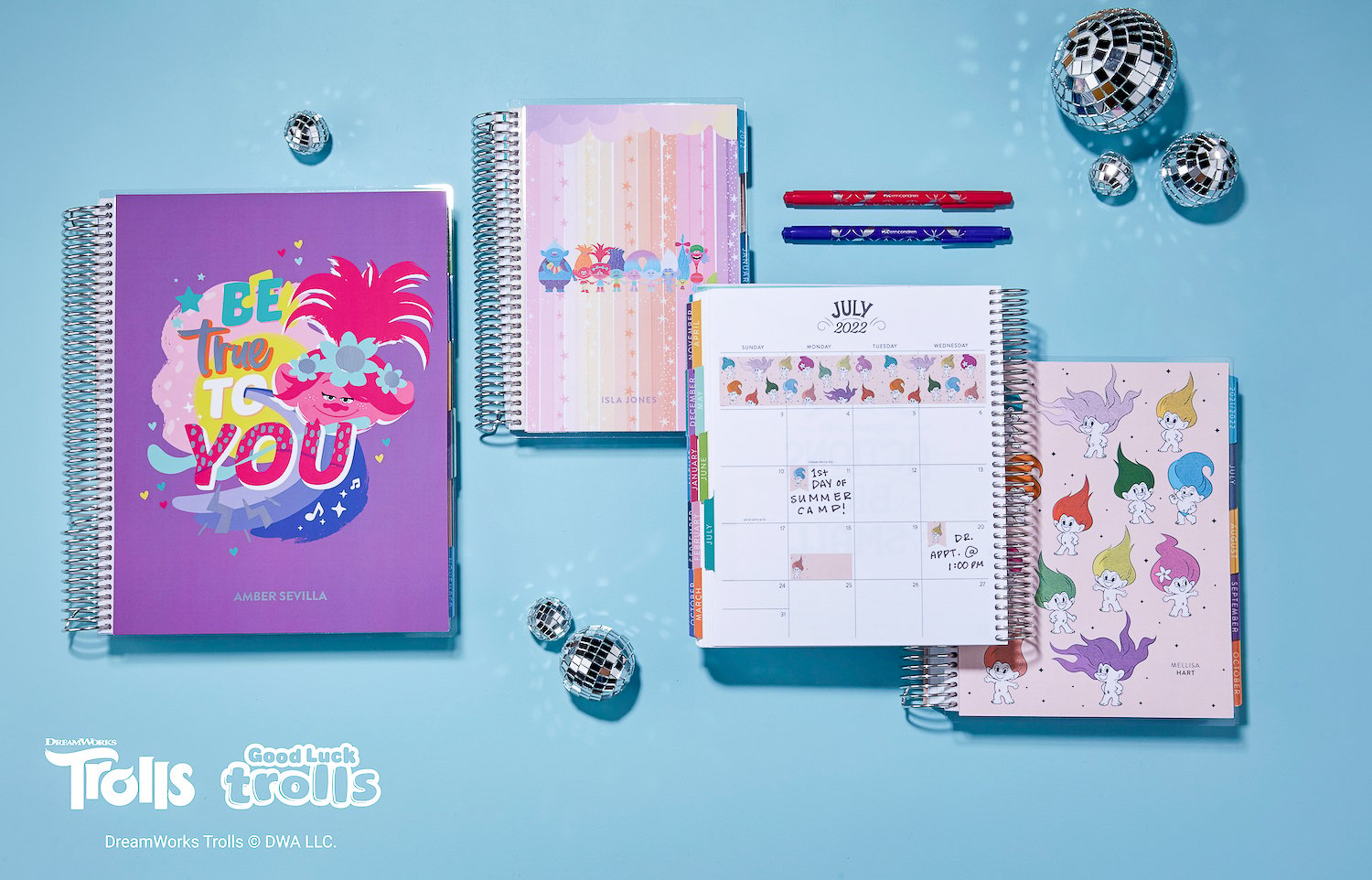 Erin Condren Trolls Collection Products