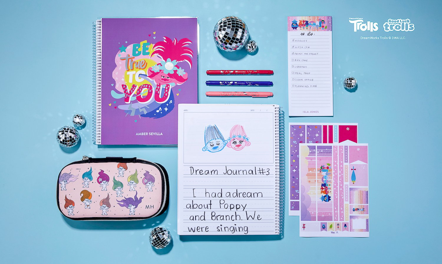 Erin Condren Trolls DreamWorks and Good Luck