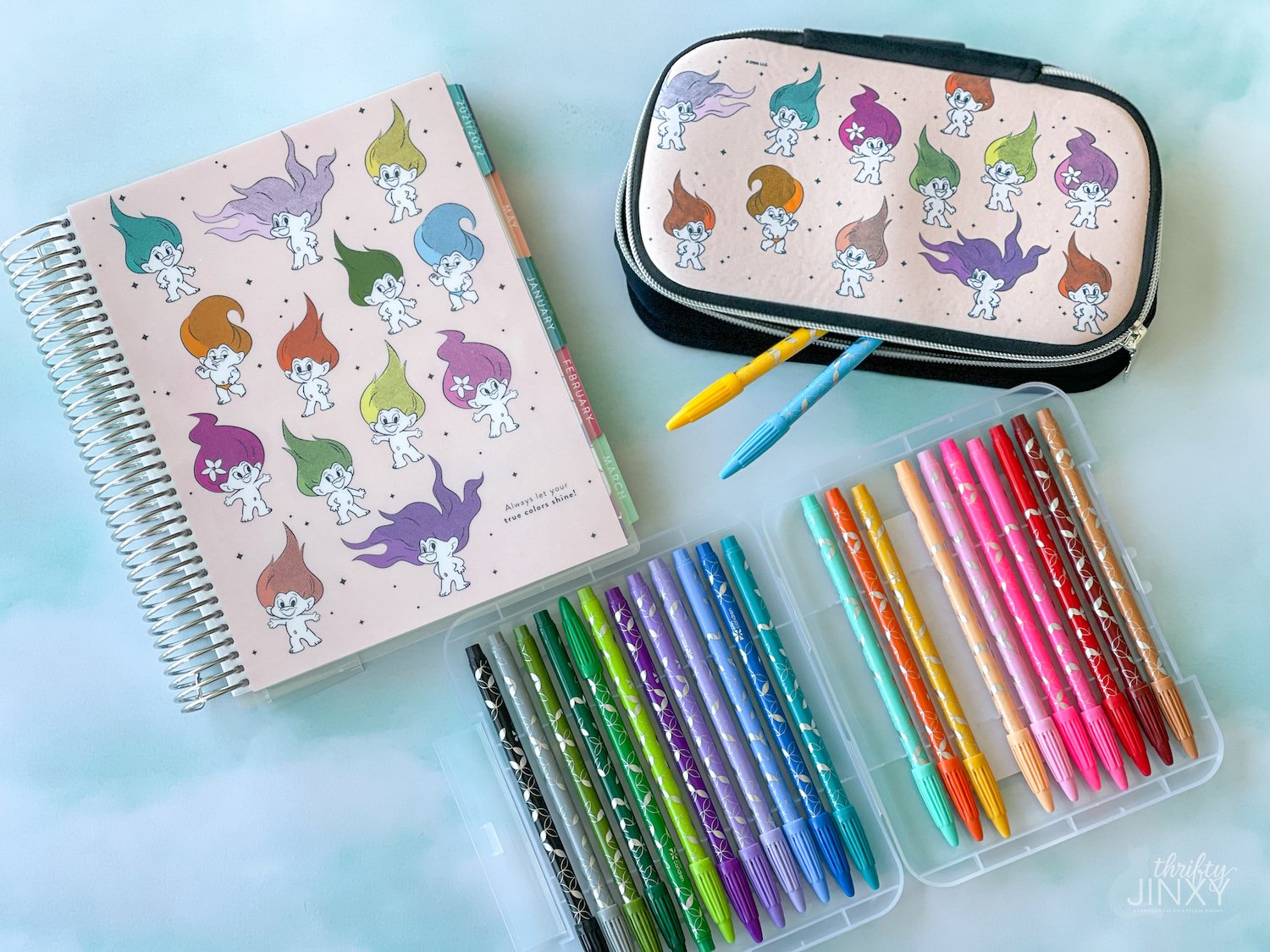 Erin Condren Trolls Planner and Pencil Case