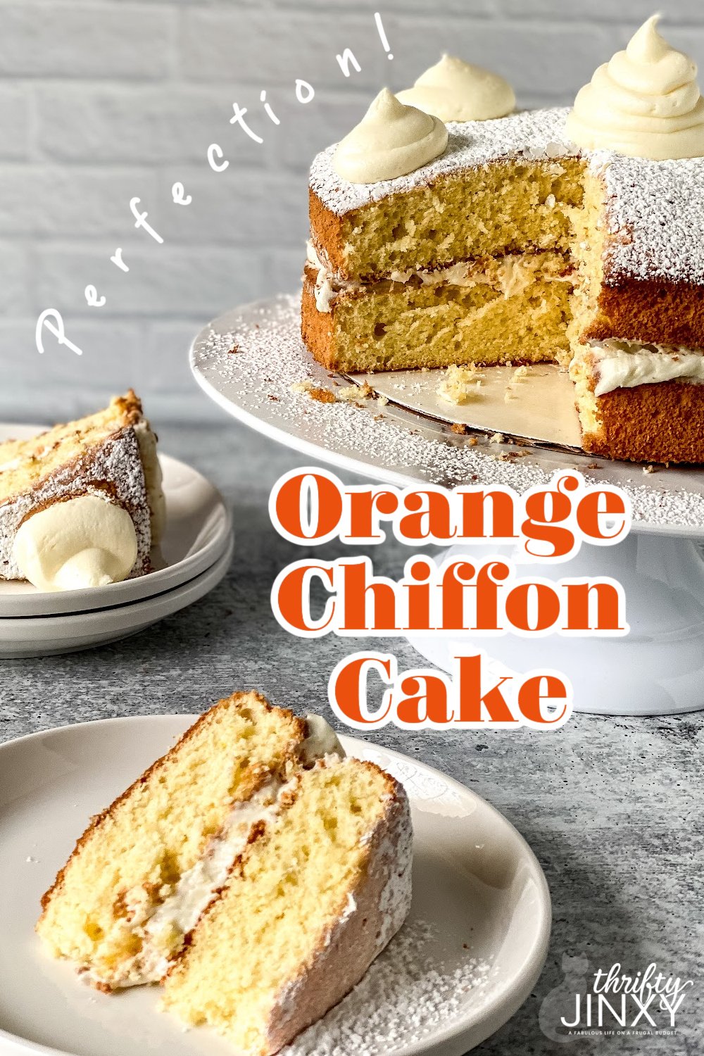 Orange Chiffon Cake Perfection