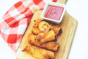 Pizza Egg Rolls with Dipping Sauce