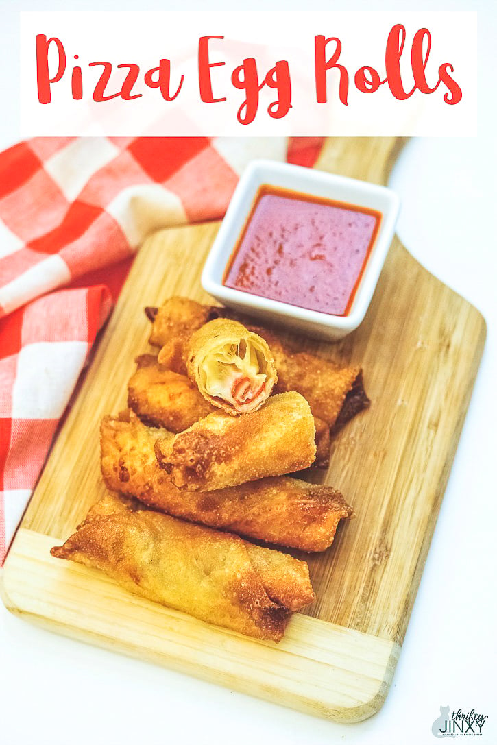 Pizza Egg Rolls with Dipping Sauce