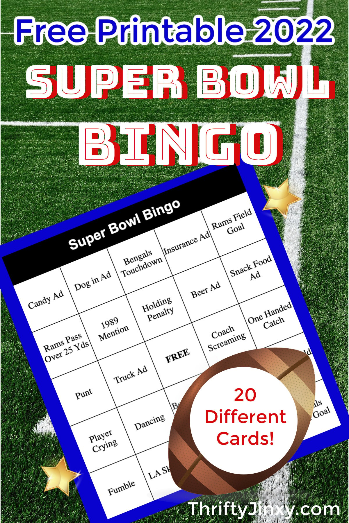 Super Bowl Bingo 2022