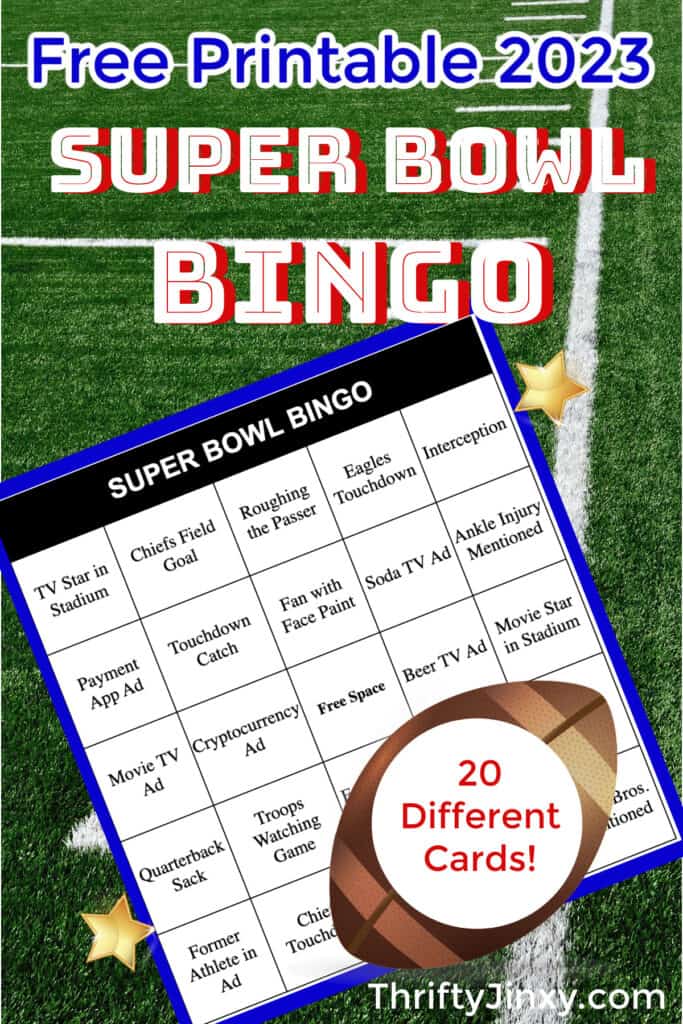 Super Bowl Bingo 2023