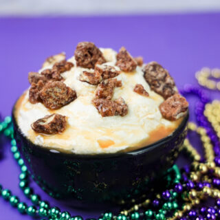 King cake with beads