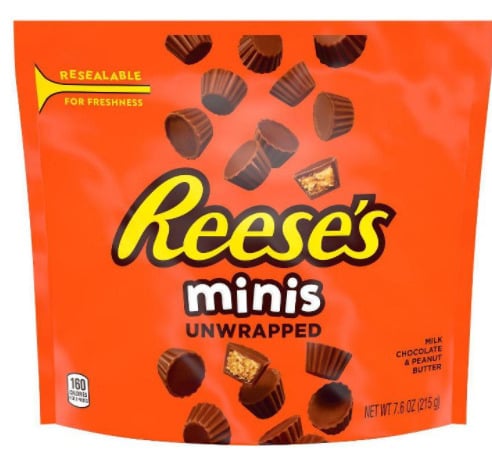 Reese's Minis Peanut Butter Cups Unwrapped