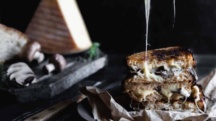 Image for Raclette Grilled Cheese with Mushrooms and Thyme
