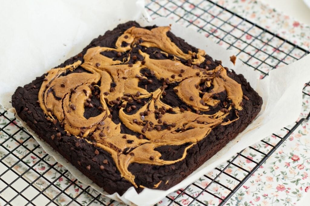 Boxed Brownies with Peanut Butter