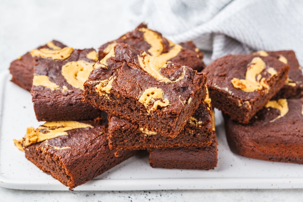 Peanut Butter Added to Boxed Brownie Mix