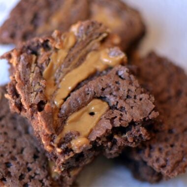 Peanut Butter Brownies with Boxed Mix