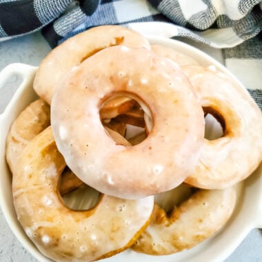 Pumpkin Spice Buttermilk Donuts on Plate