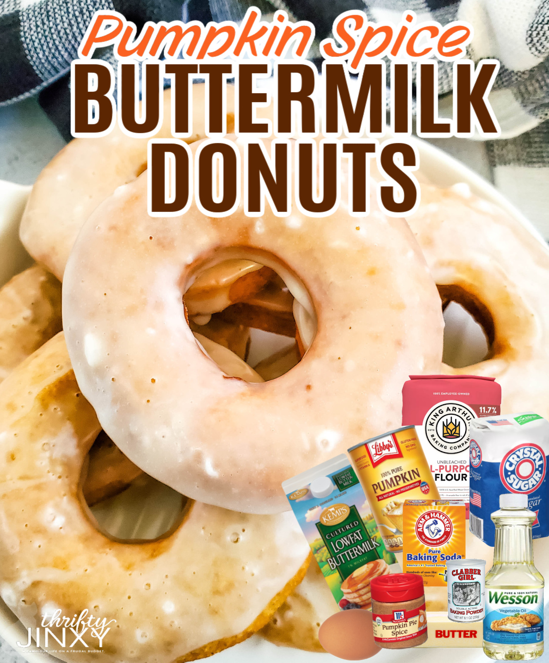 Pumpkin Spice Buttermilk Donuts Recipe Thrifty Jinxy