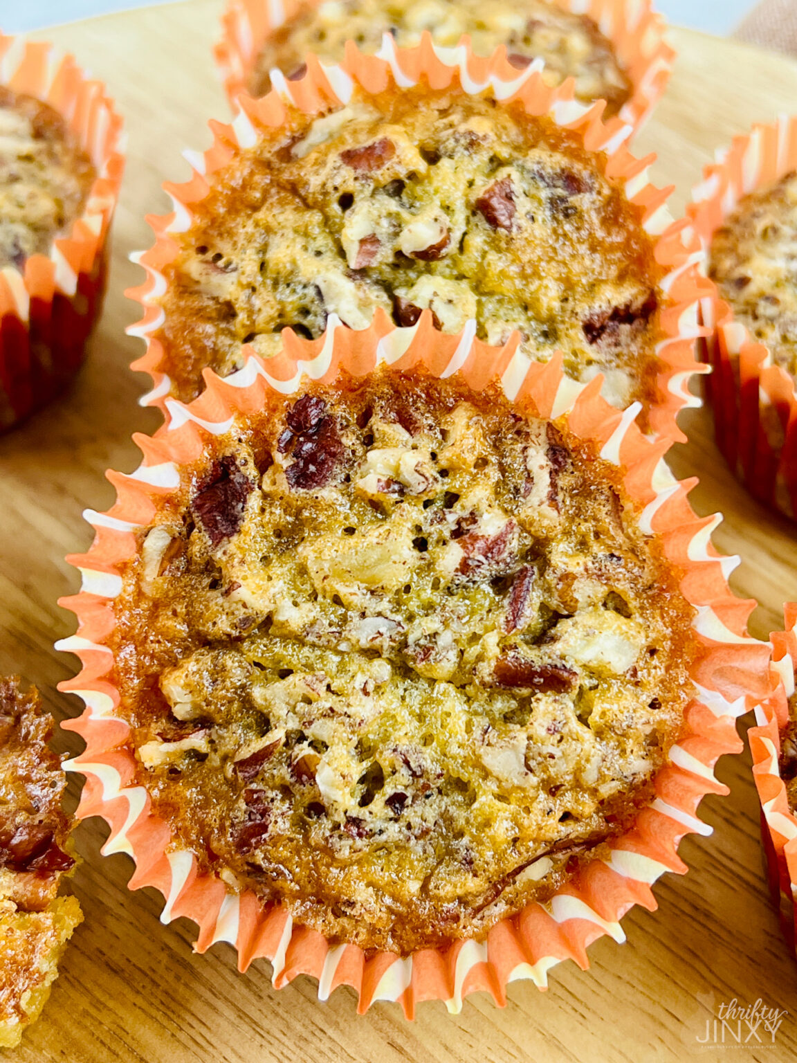 Easy Pecan Pie Muffins Recipe Only 5 Ingredients! Thrifty Jinxy