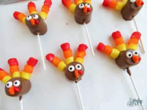 Thanksgiving Marshmallow Turkey Pops