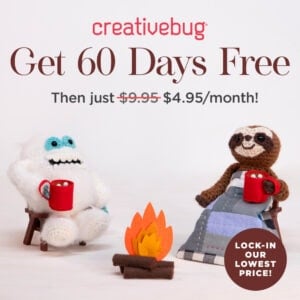 Creativebug Black Friday 2 Months Free Deal.