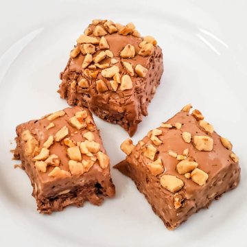 Pieces of Heath Toffee Fudge