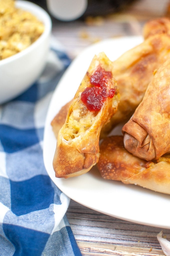 Thanksgiving Leftover Eggroll Recipe Turkey Stuffing And Mashed