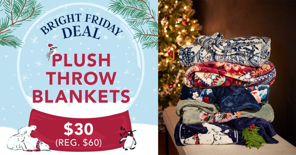 Vera Bradley Black Friday Plush Throws