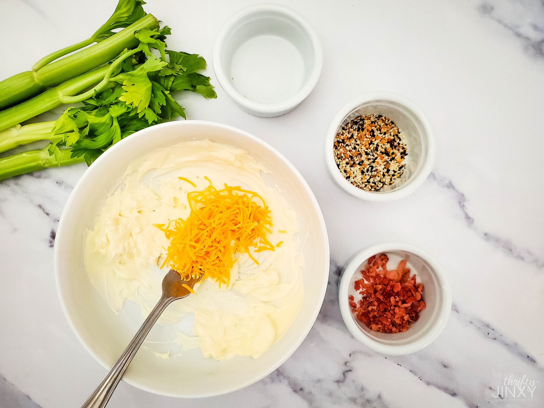 Stuffed Celery Recipe with Bacon and Cheese Thrifty Jinxy