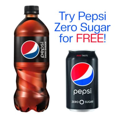 Try Pepsi Zero Sugar for FREE