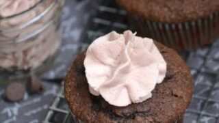 Image for Dark Chocolate Cupcakes with Red Wine Buttercream
