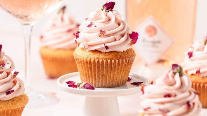 Image for Rosé Cupcakes with Rose Petals