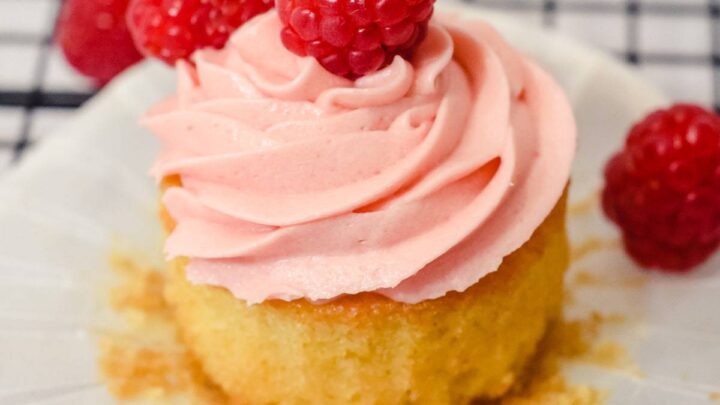 Image for Easy Vanilla Raspberry Cupcakes Recipe